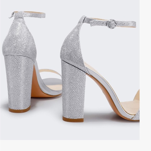 Idifu silver glitter heels . NIB. Never worn. Size 8.5 - Picture 6 of 8